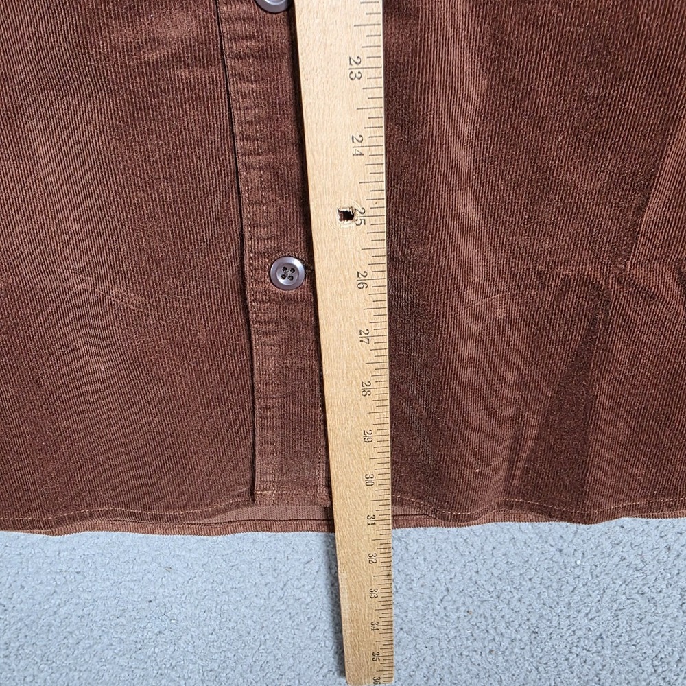 Duluth Trading Co Shirt Mens Size 2XL Brown Corduroy Standard Untucked Fit NWT - Picture 7 of 13